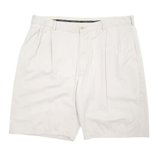 Mens Cream Polo Ralph Lauren Pleated Chino Shorts