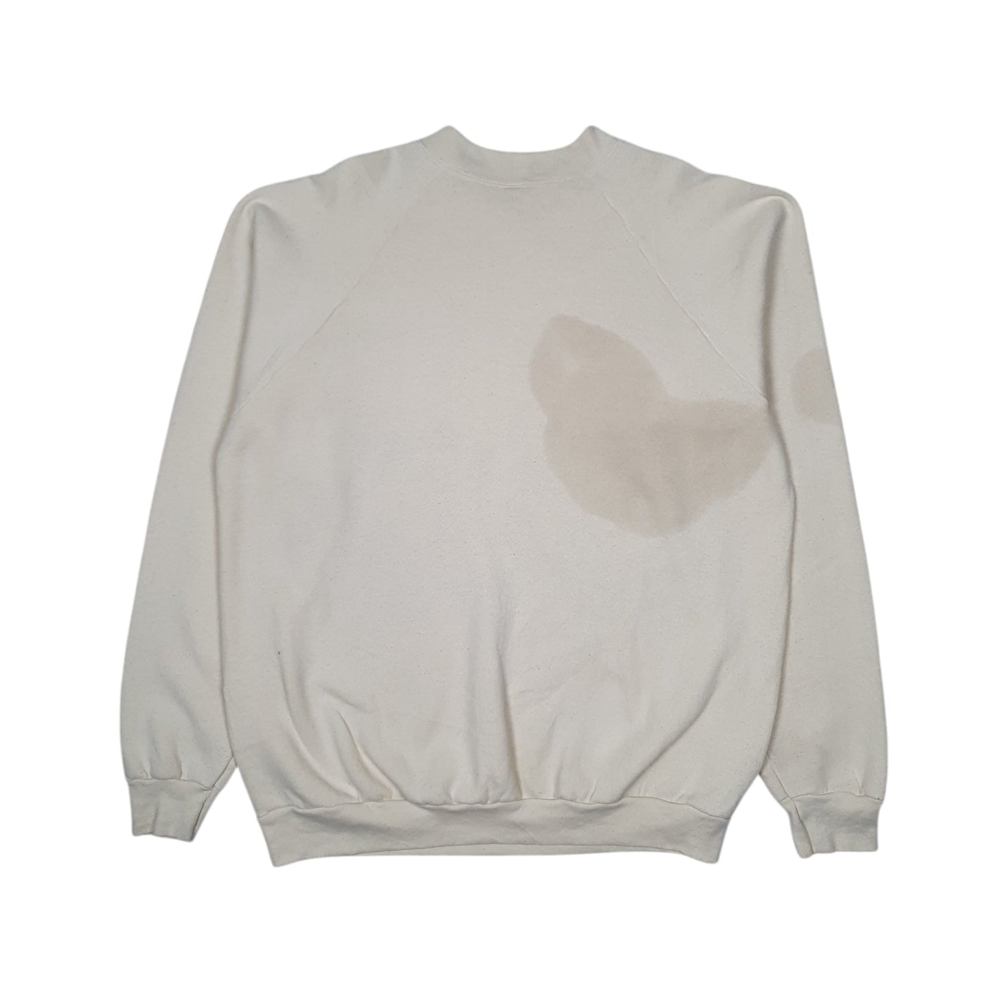 Mens Cream Fruit Of The Loom Vintage 90s 1994 Looney Tunes Crewneck Jumper