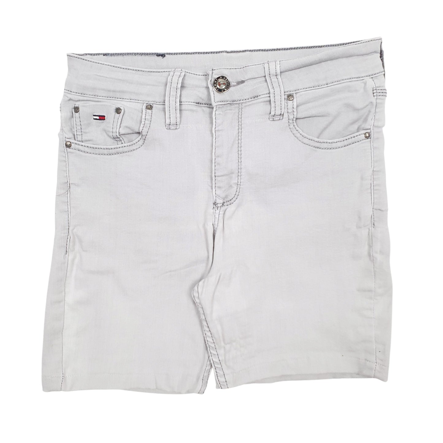 Mens Grey Tommy Hilfiger  Denim Shorts