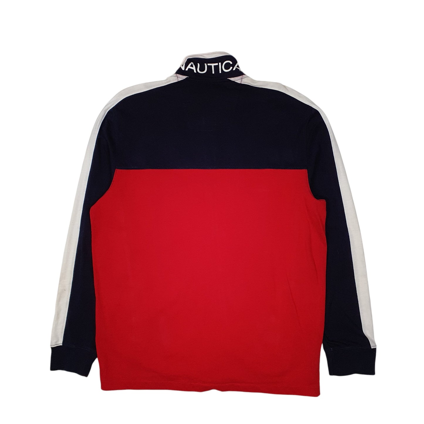 Mens Red Nautica  Full Zip Jumper