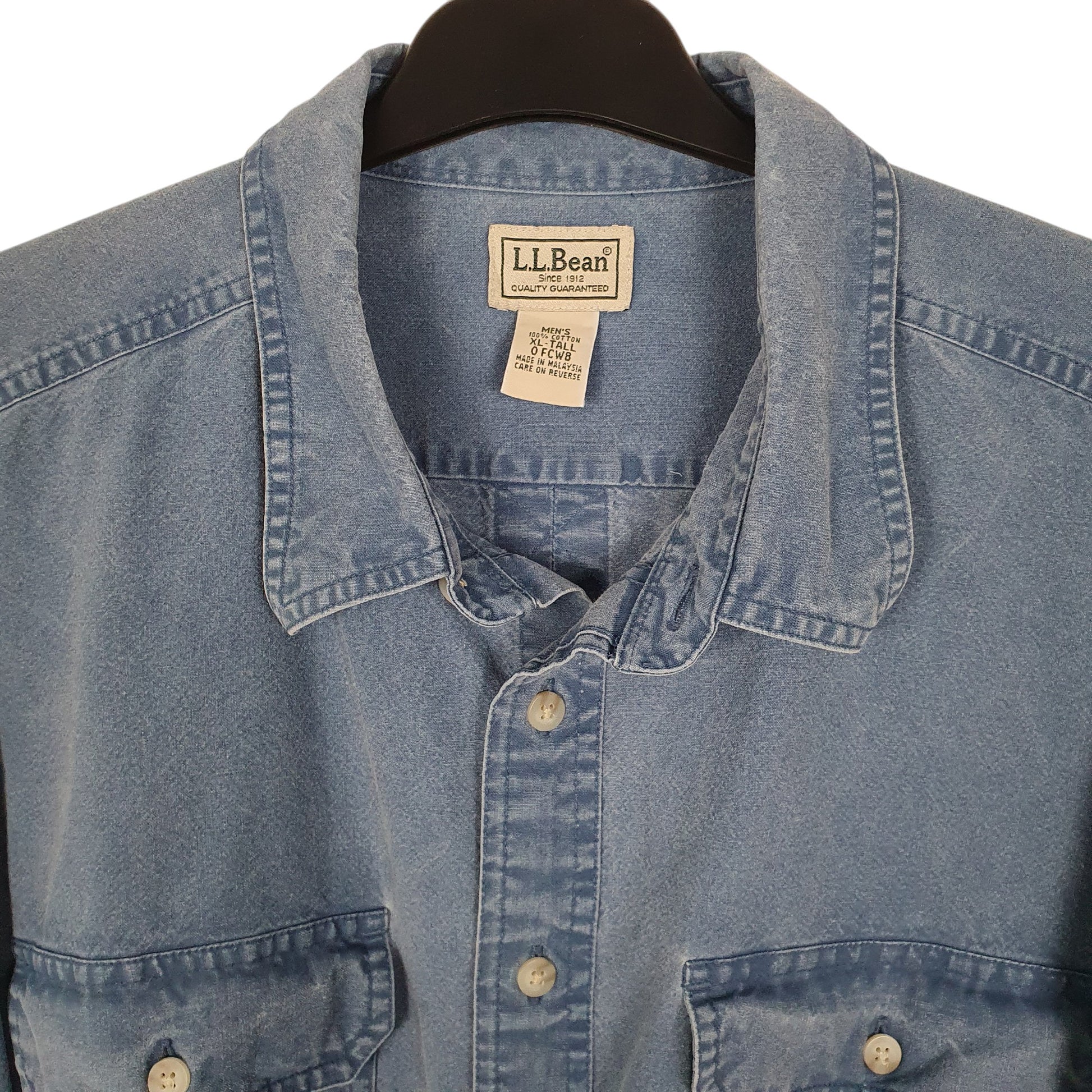 Mens Blue L.L.Bean   Shirt