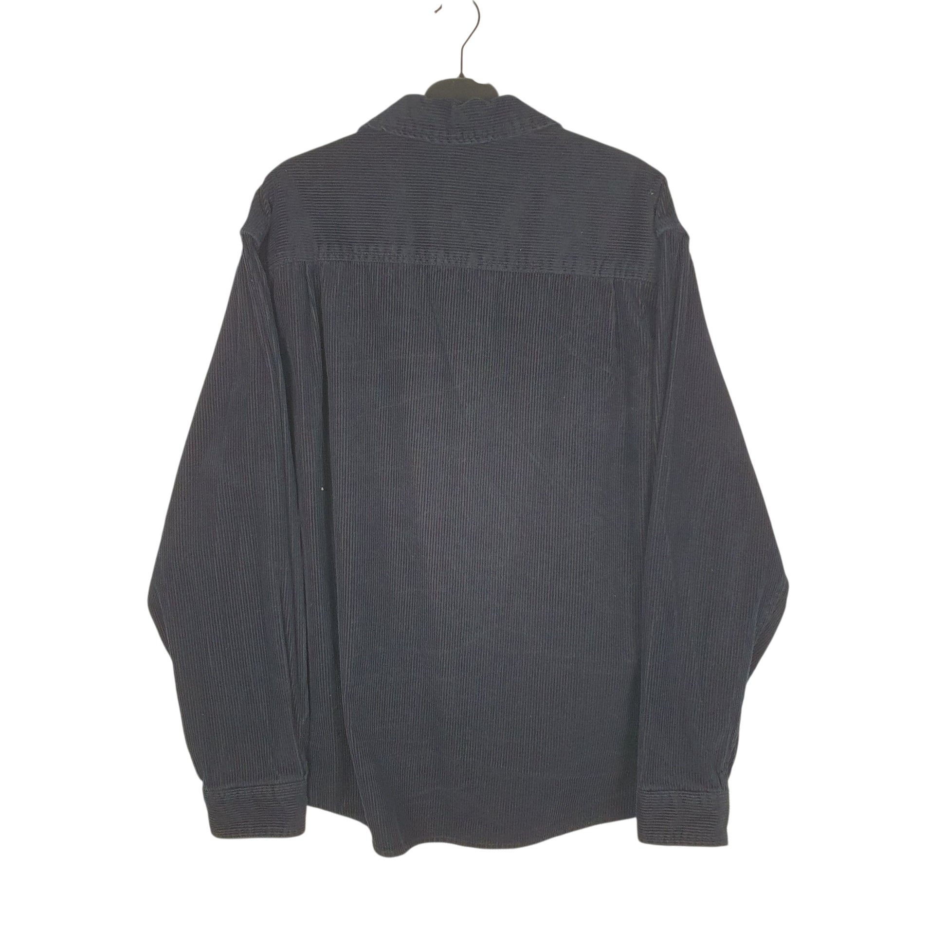 Mens Navy H&M Corduroy  Shirt