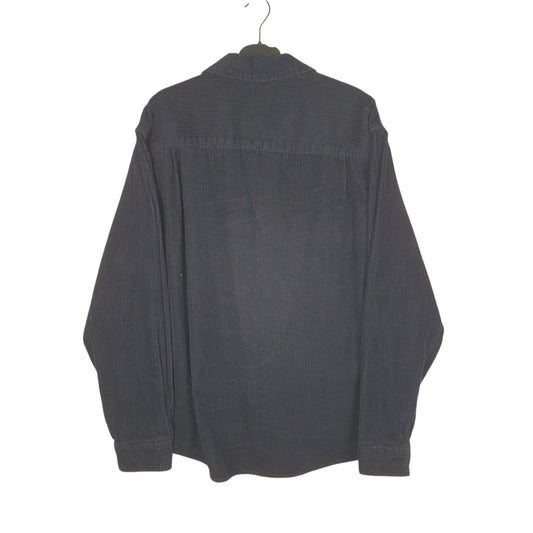 Mens Navy H&M Corduroy  Shirt