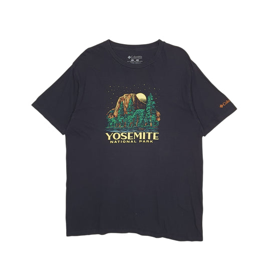 Mens Black Columbia Sportswear Company Yosemite National Park Short Sleeve T Shirt