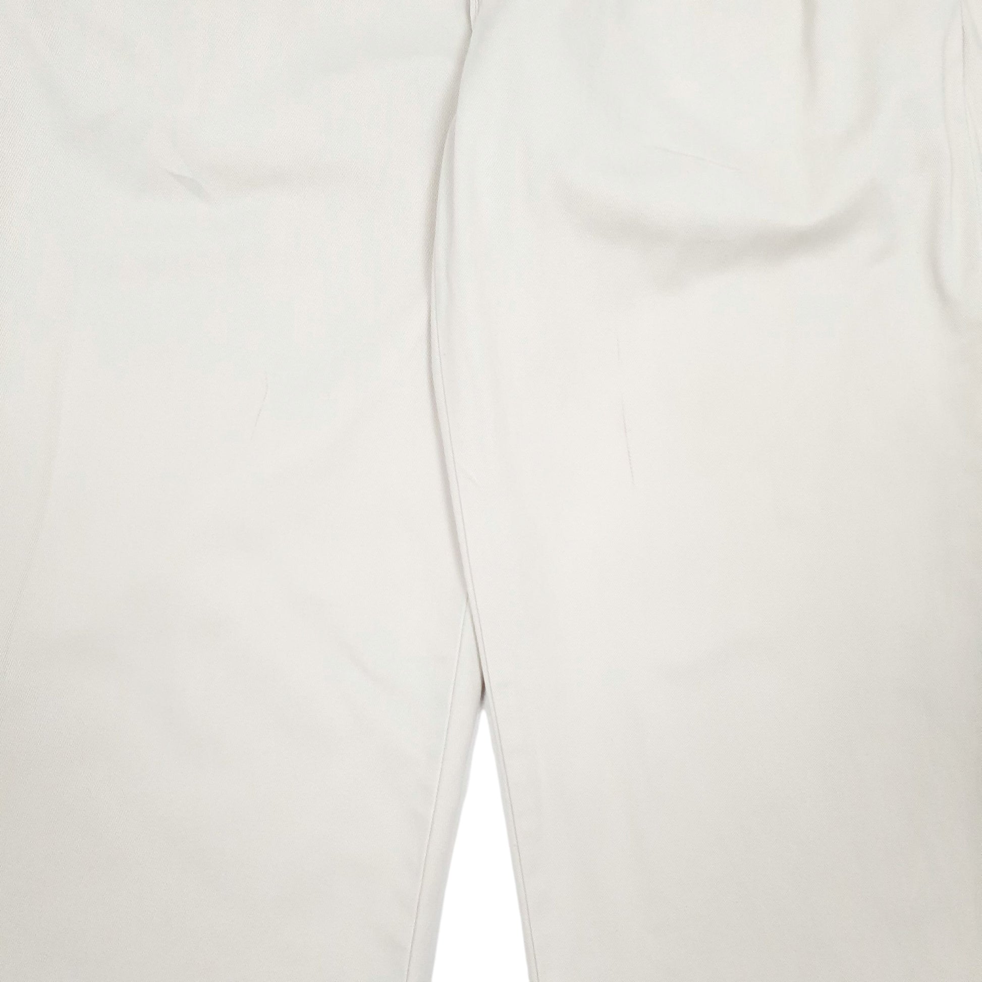 Mens Cream Polo Ralph Lauren Andrew Pant Vintage 90s Pleated  Trousers