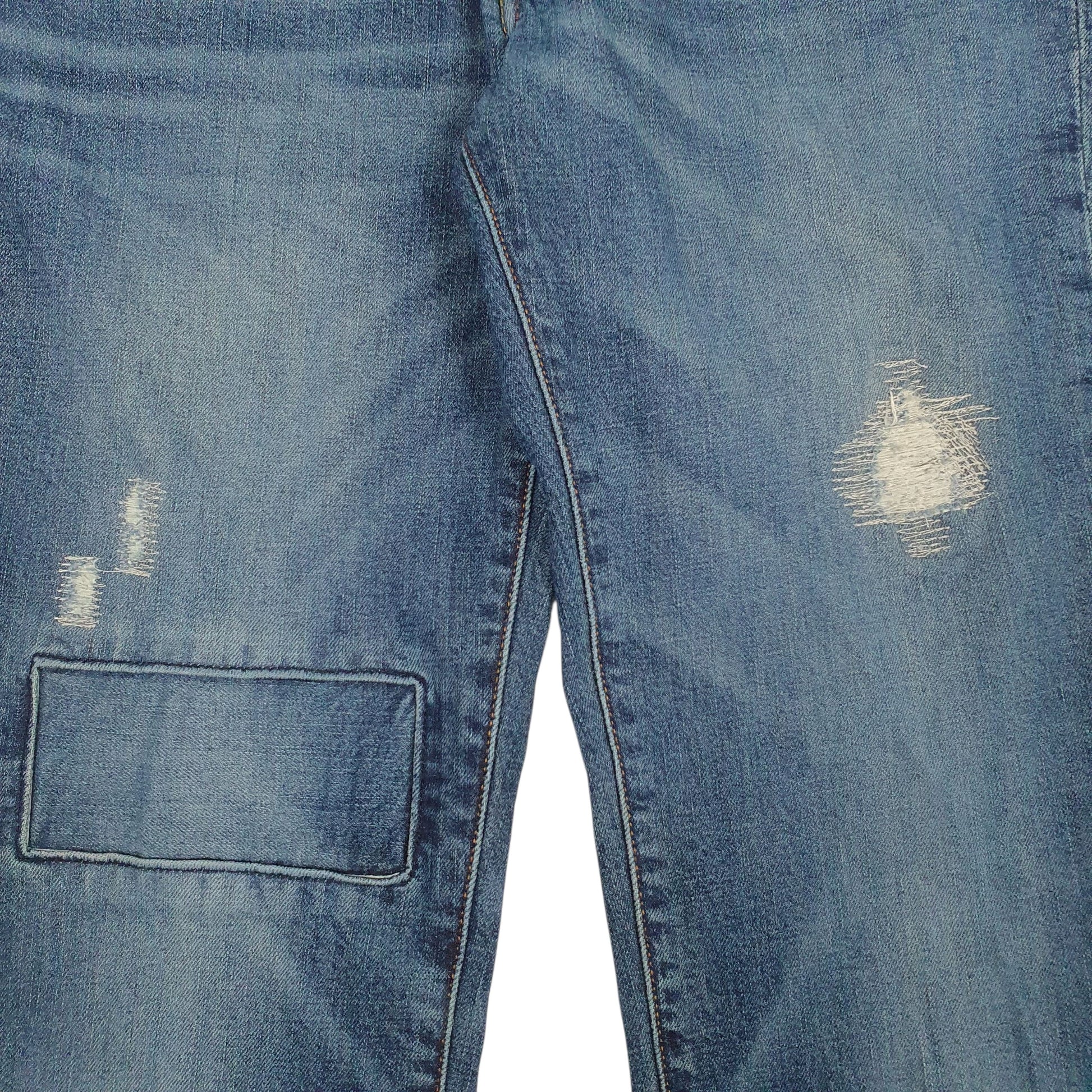 Mens Blue Levis Distressed  Jeans