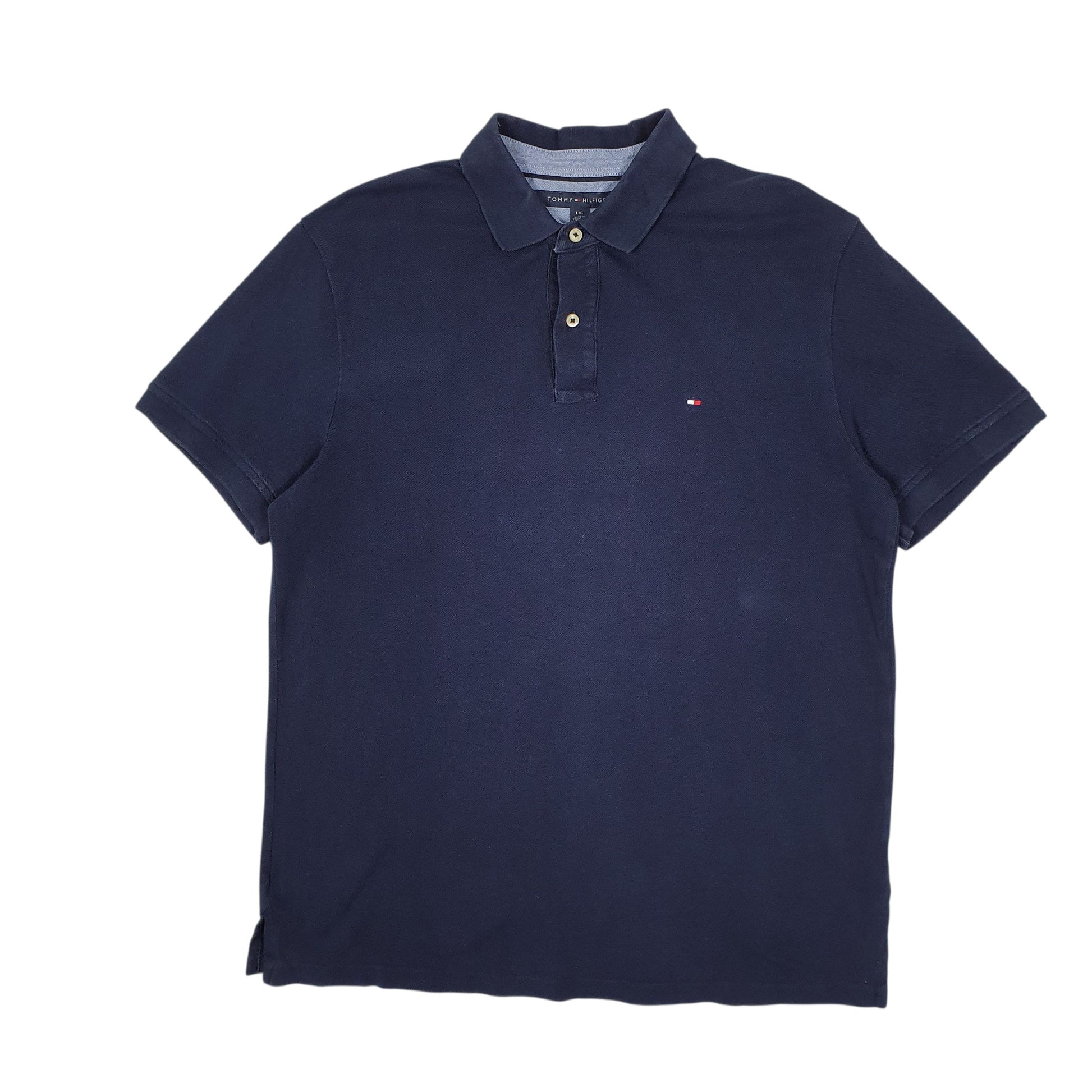 Mens Navy Tommy Hilfiger  Short Sleeve Polo Shirt