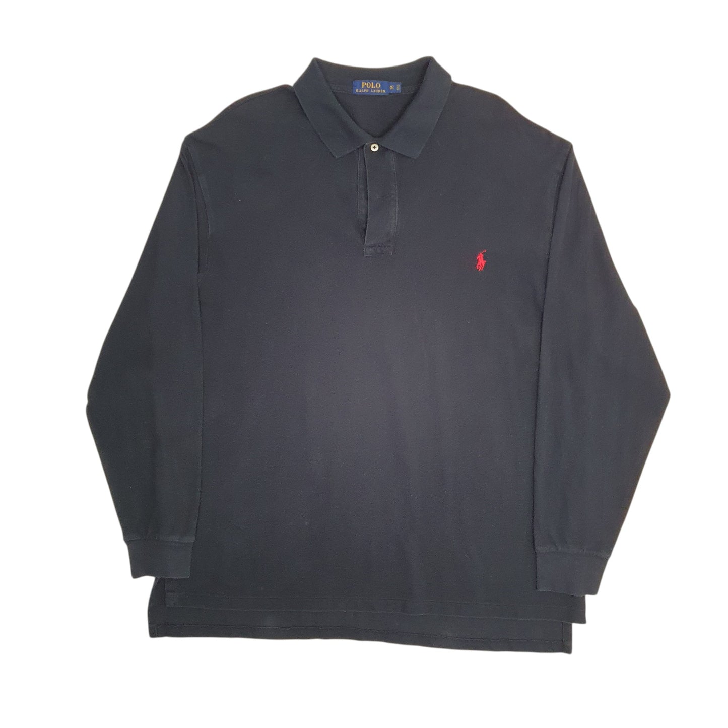Mens Black Polo Ralph Lauren  Long Sleeve Polo Shirt