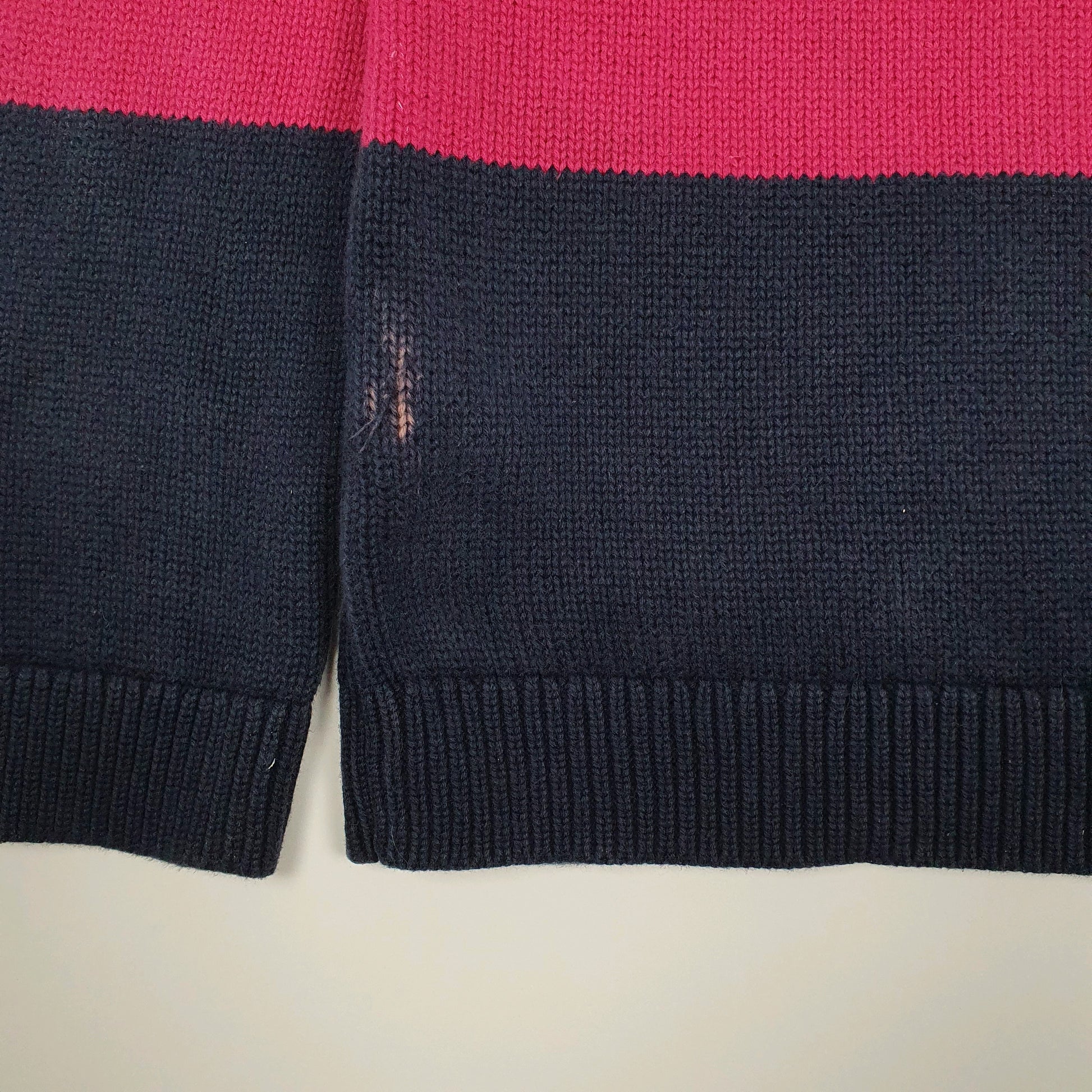 Womens Pink Tommy Hilfiger Chunky Knit Crewneck Jumper