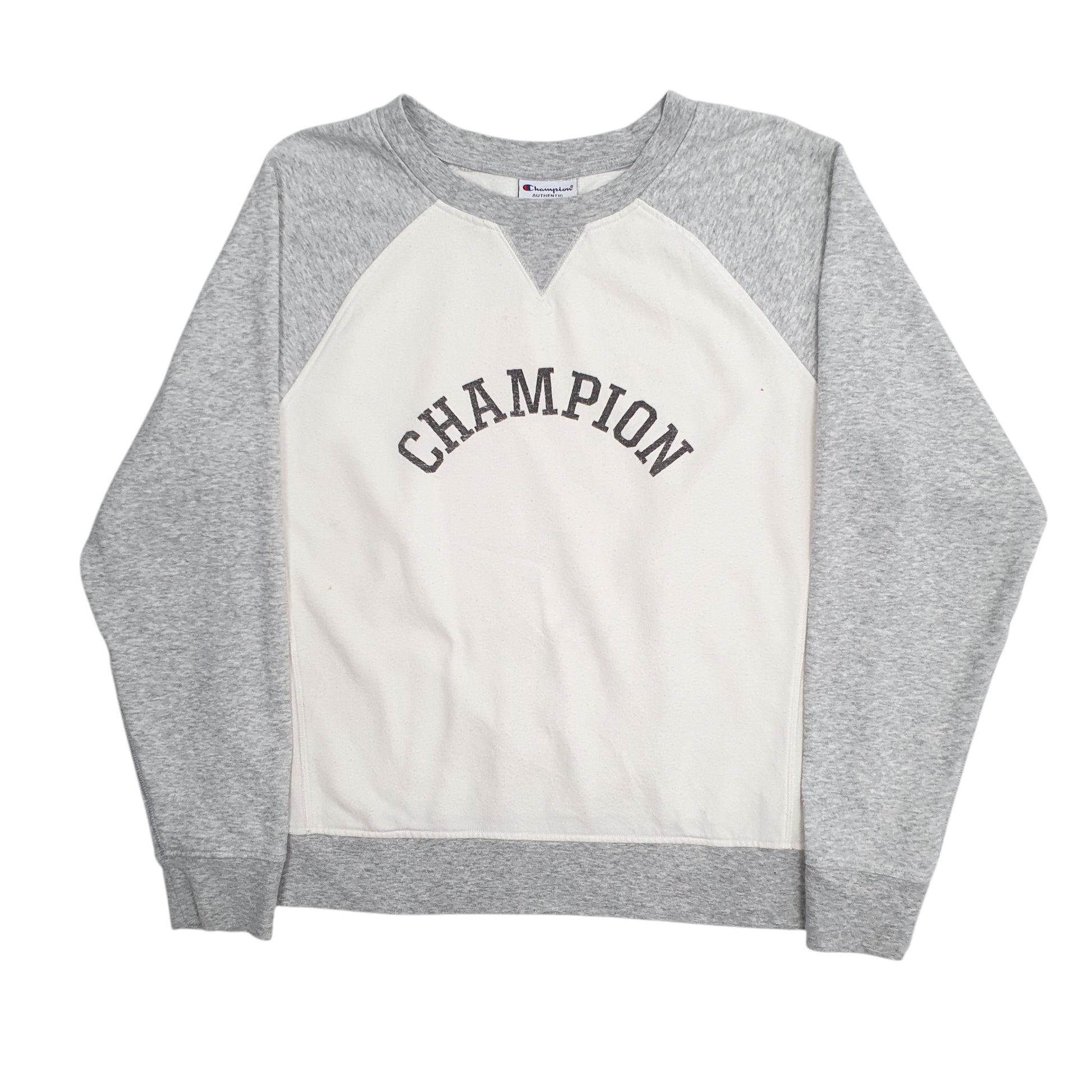 Womens Grey Champion  Crewneck Jumper
