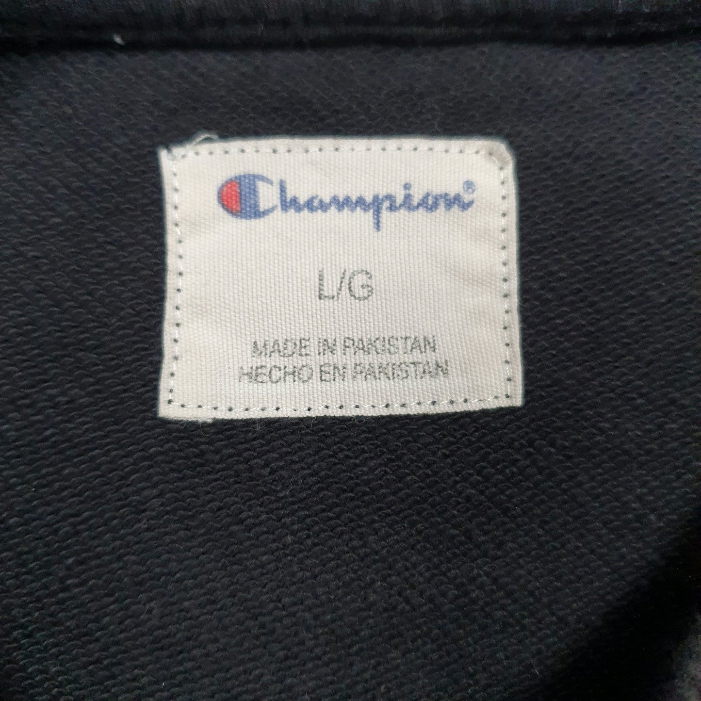 Mens Black Champion  Crewneck Jumper