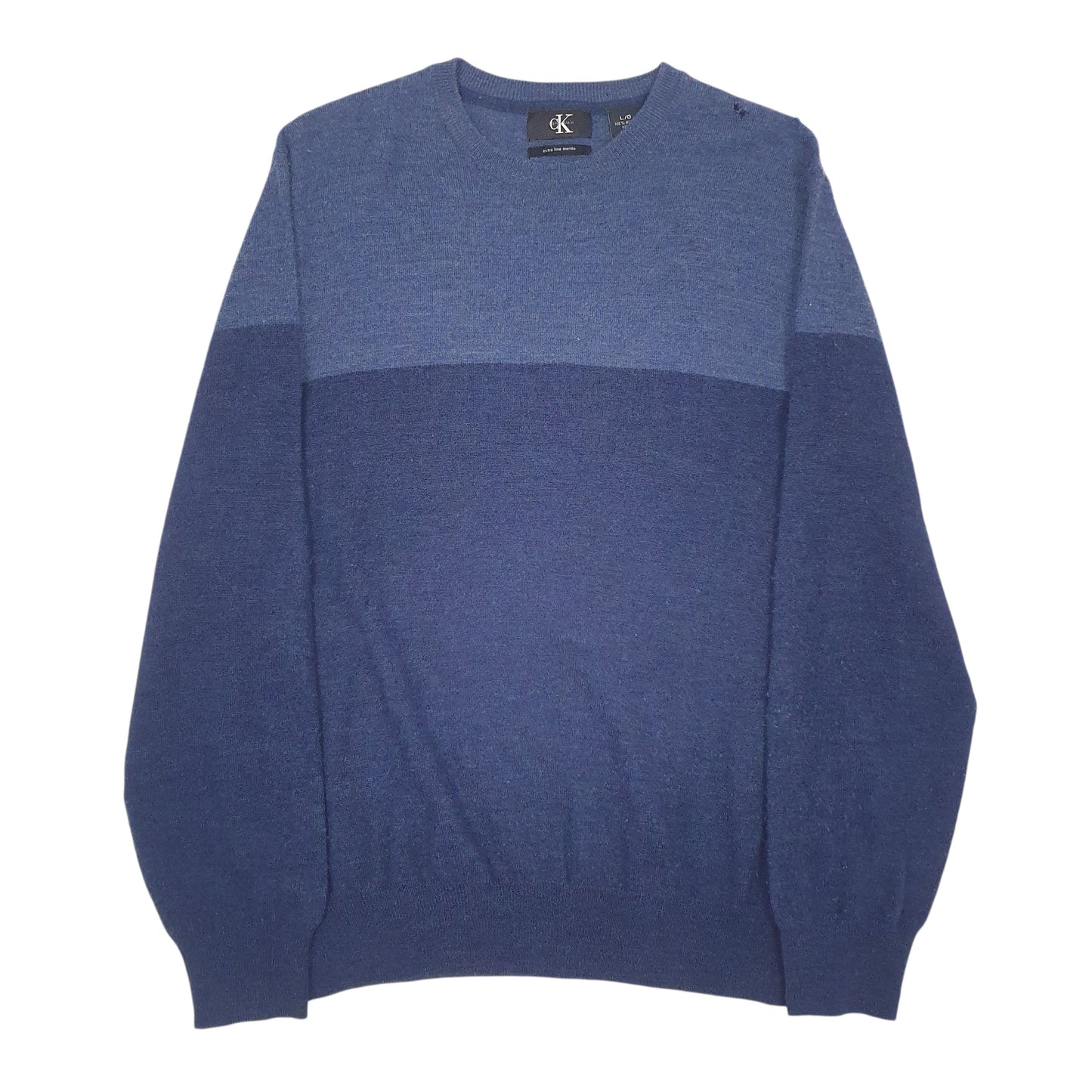 Mens Blue Calvin Klein  Crewneck Jumper