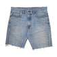 Mens Blue Levis 505 Cut Offs Denim Shorts