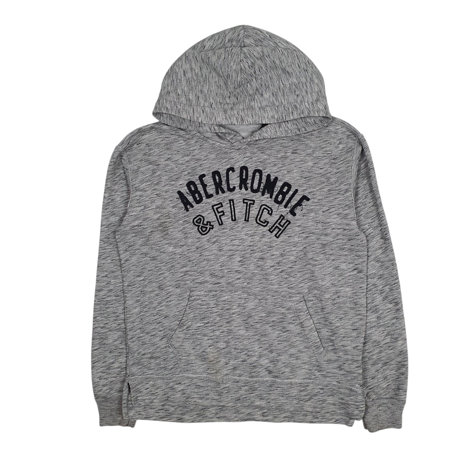 Mens Grey Abercrombie & Fitch  Hoodie Jumper