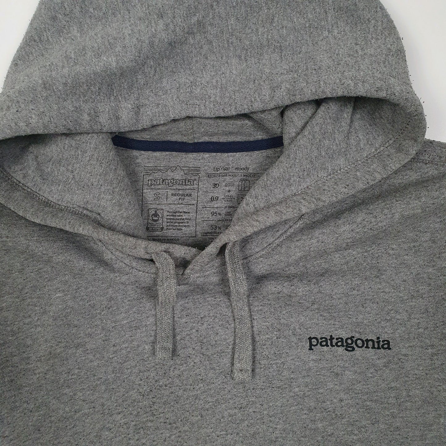 Mens Grey Patagonia Uprisal Hoodie Jumper