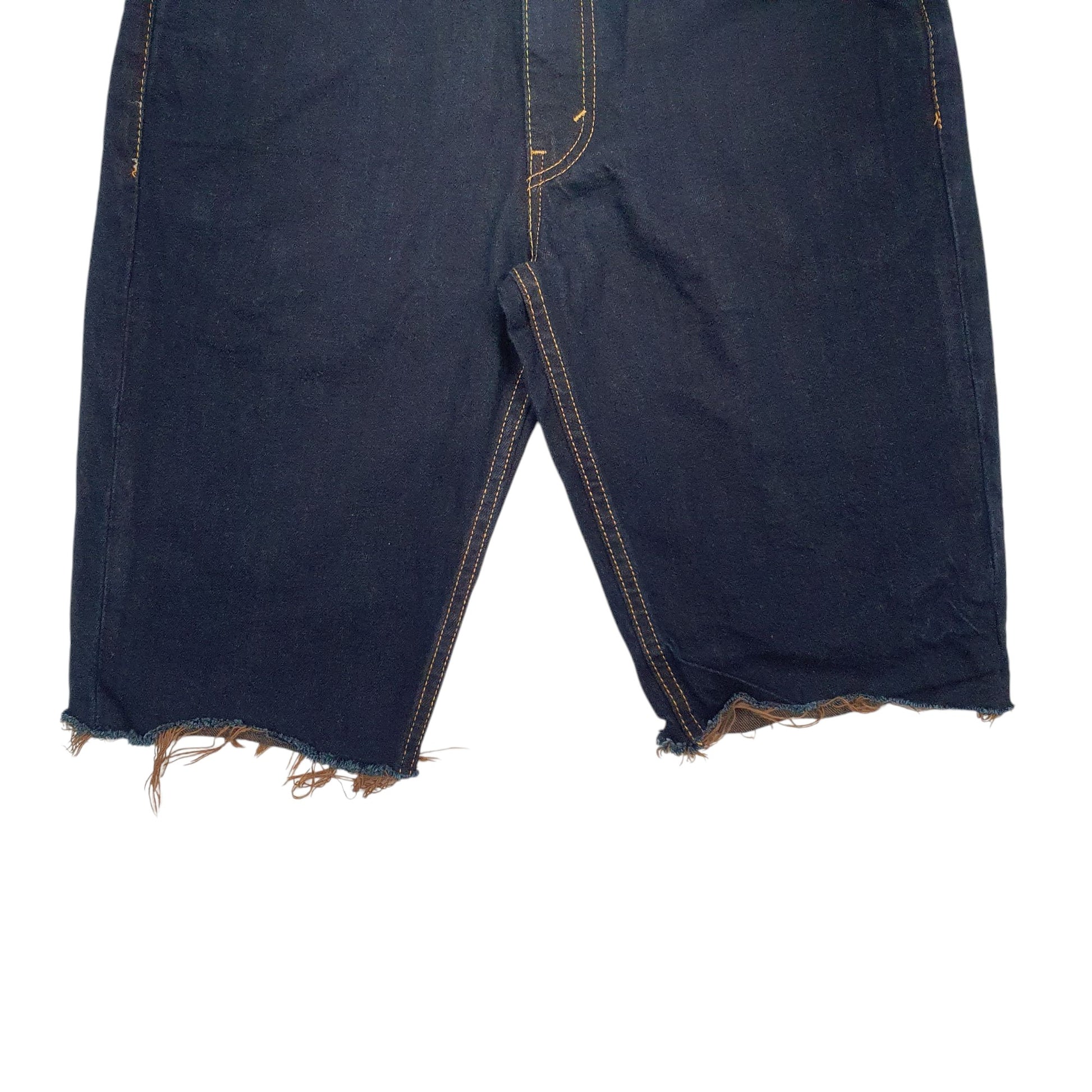 Mens Navy Levis 511 Cutoff Hoodie Shorts