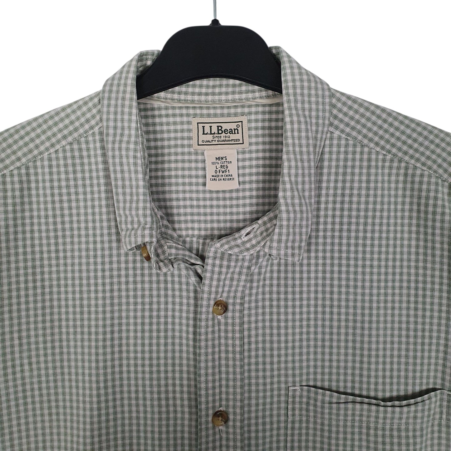 Mens Green L.L.Bean   Shirt