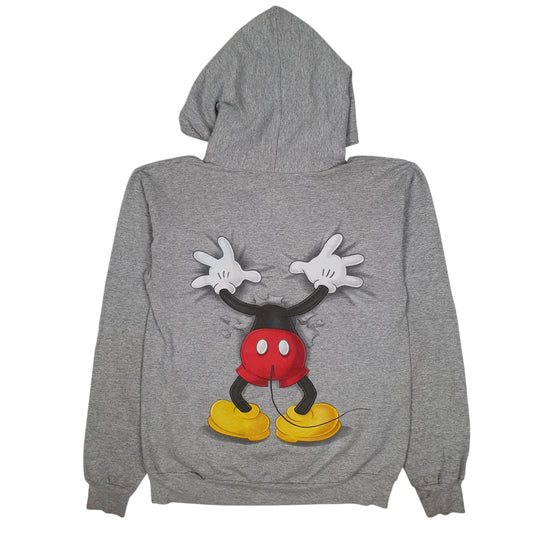 Mens Grey Disneyland Mickey Mouse Hoodie Jumper