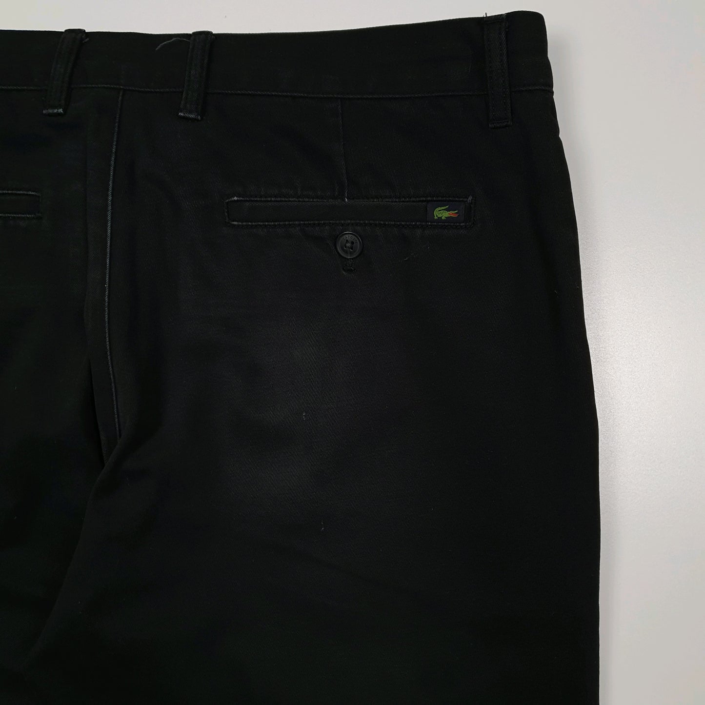 Mens Black Lacoste  Quarter Zip Trousers