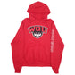 Mens Red Champion Western Oregon Wolves Hoodie Jumper