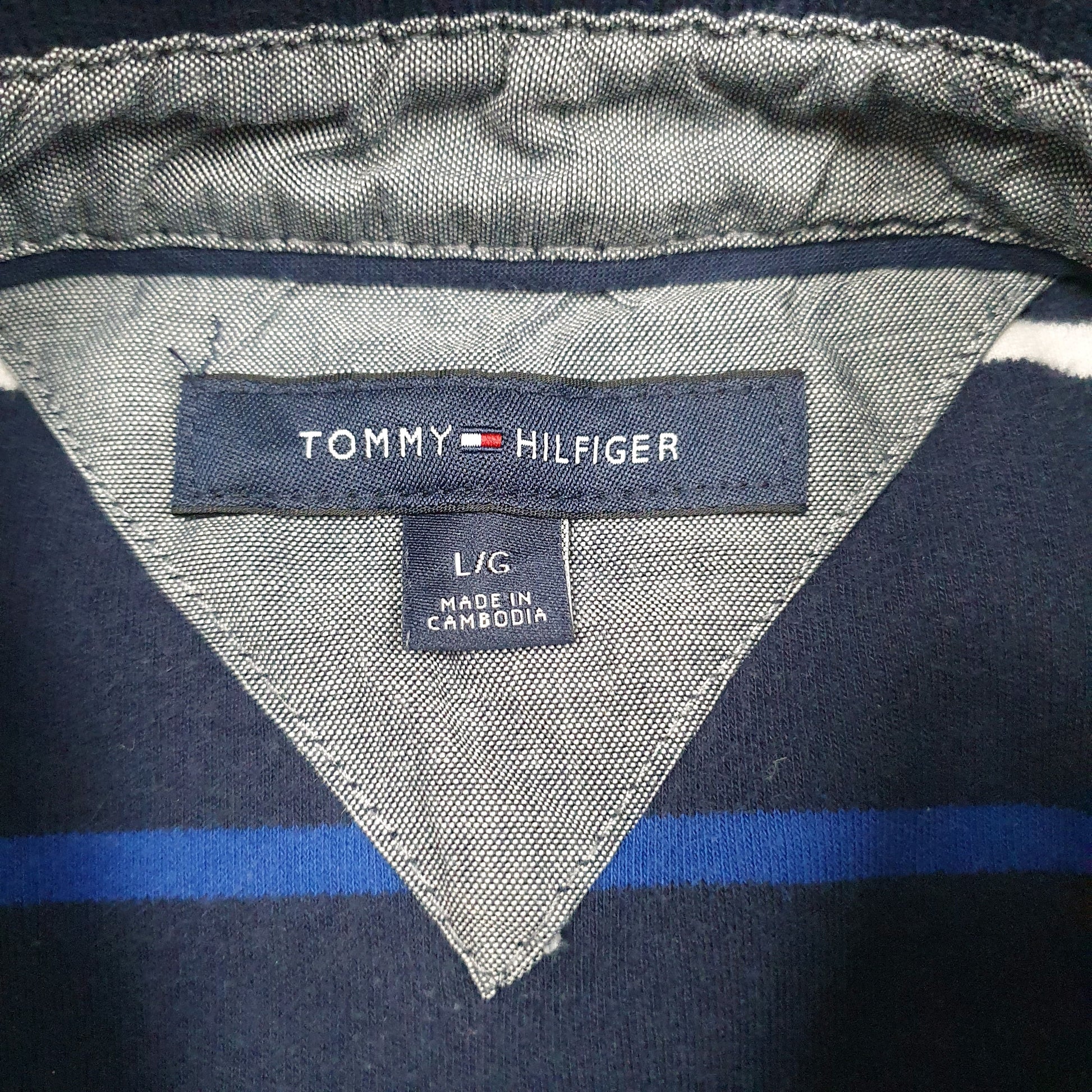 Mens Navy Tommy Hilfiger   Polo Shirt