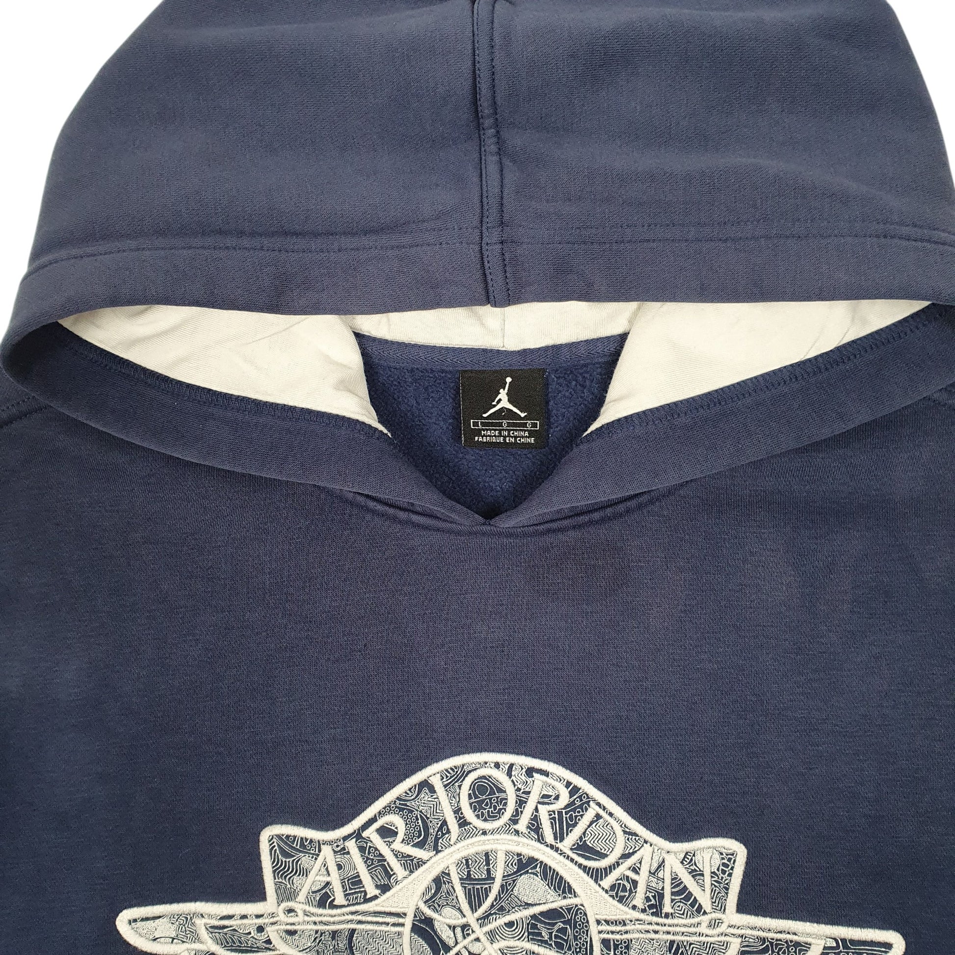Mens Navy Nike Air Jordan Basketball Hoodie Jumper