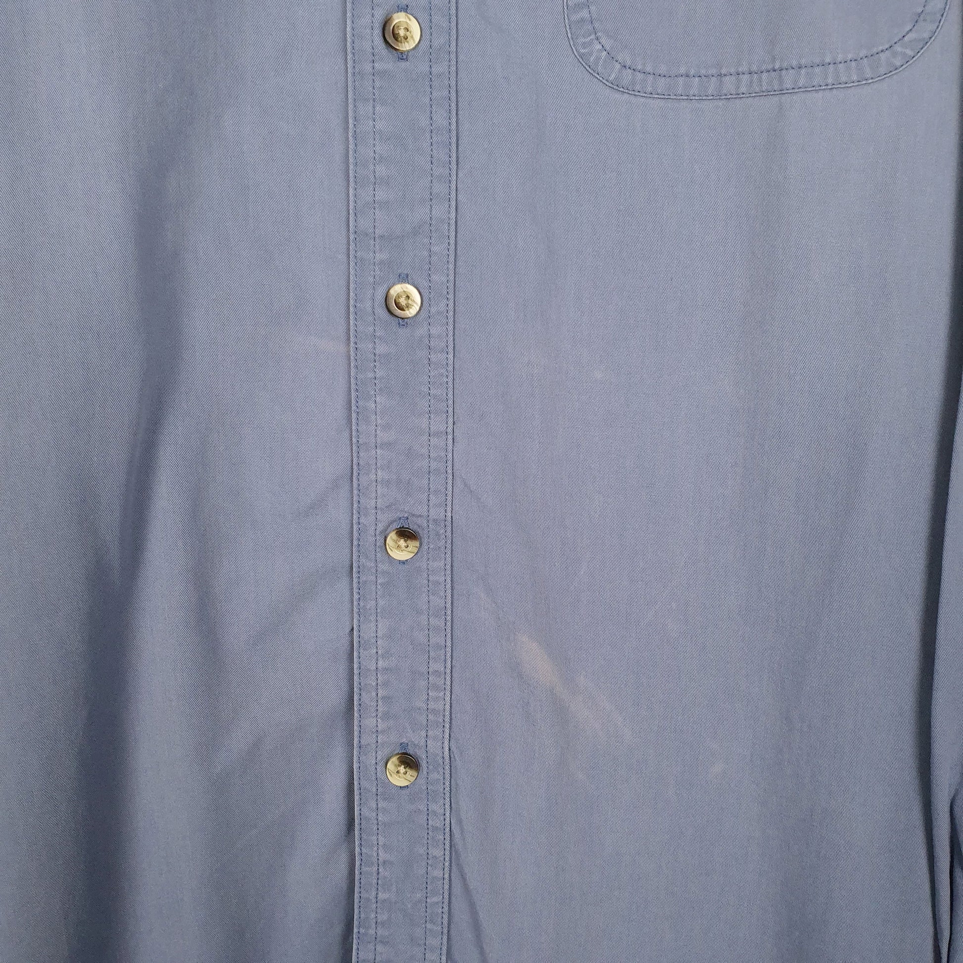Mens Blue L.L.Bean   Shirt