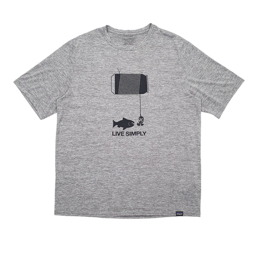 Mens Grey Patagonia Capilene Short Sleeve T Shirt