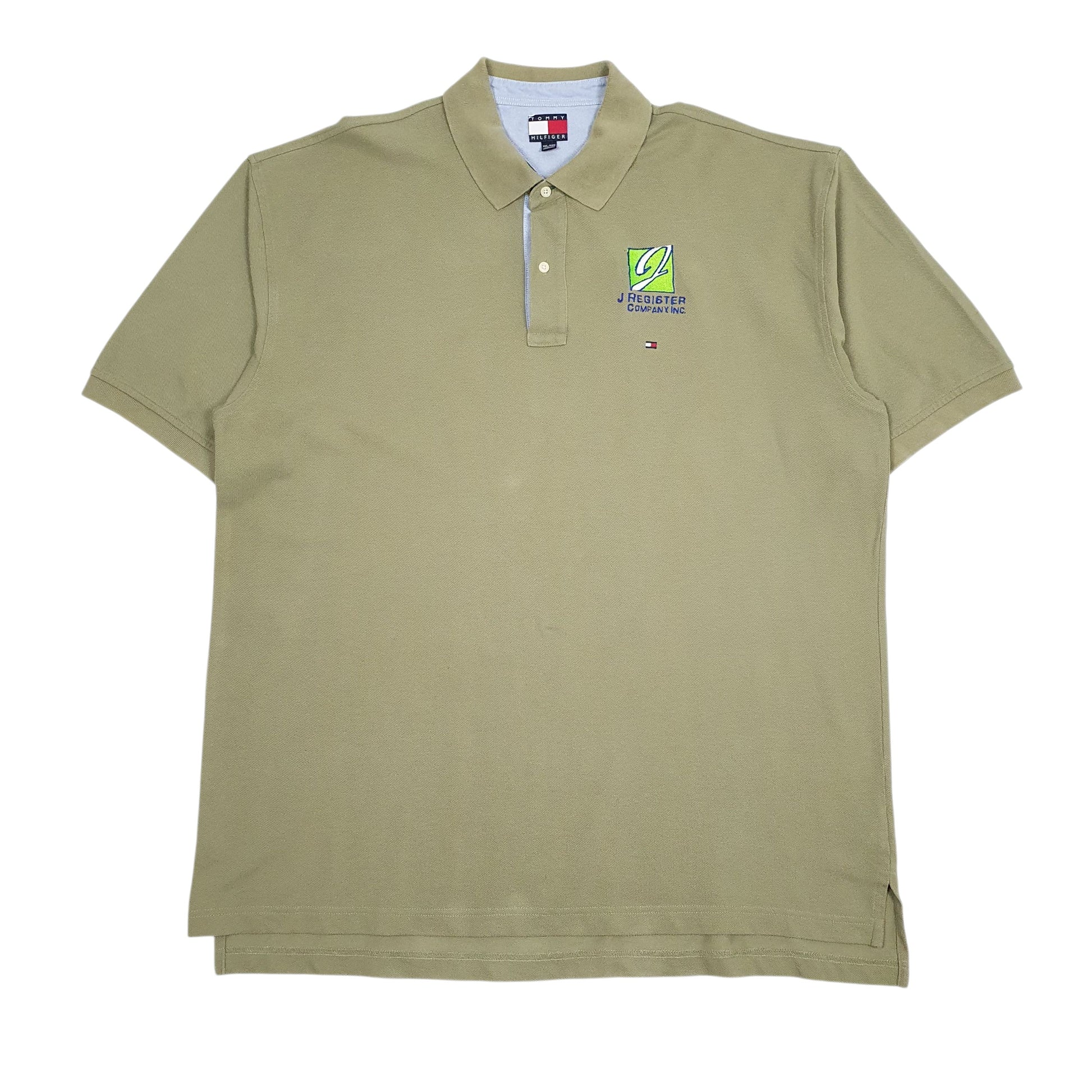 Mens Green Tommy Hilfiger  Short Sleeve Polo Shirt