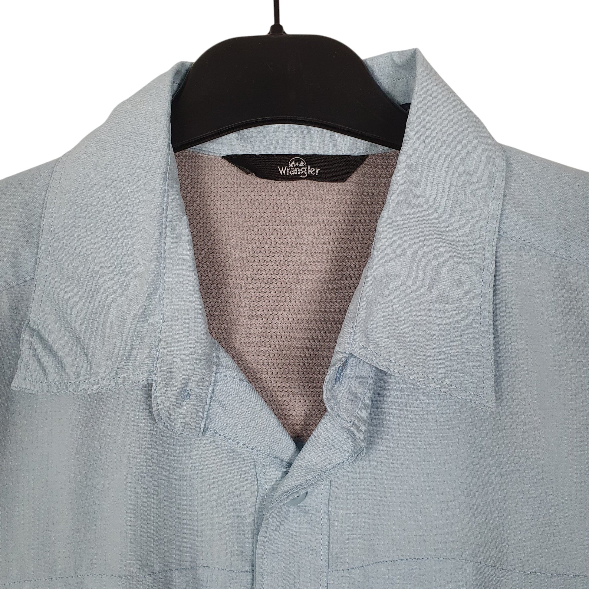 Mens Blue Wrangler   Shirt