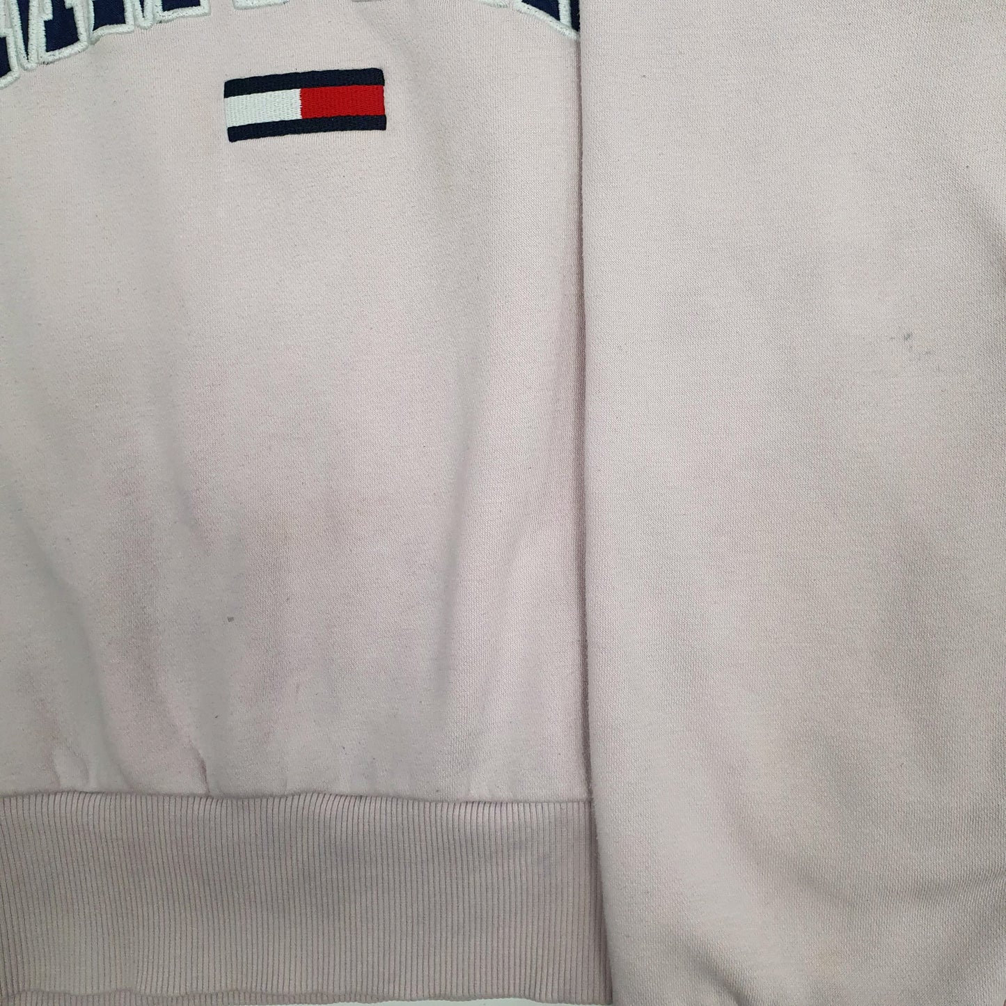 Womens Pink Tommy Hilfiger Spellout Crewneck Jumper