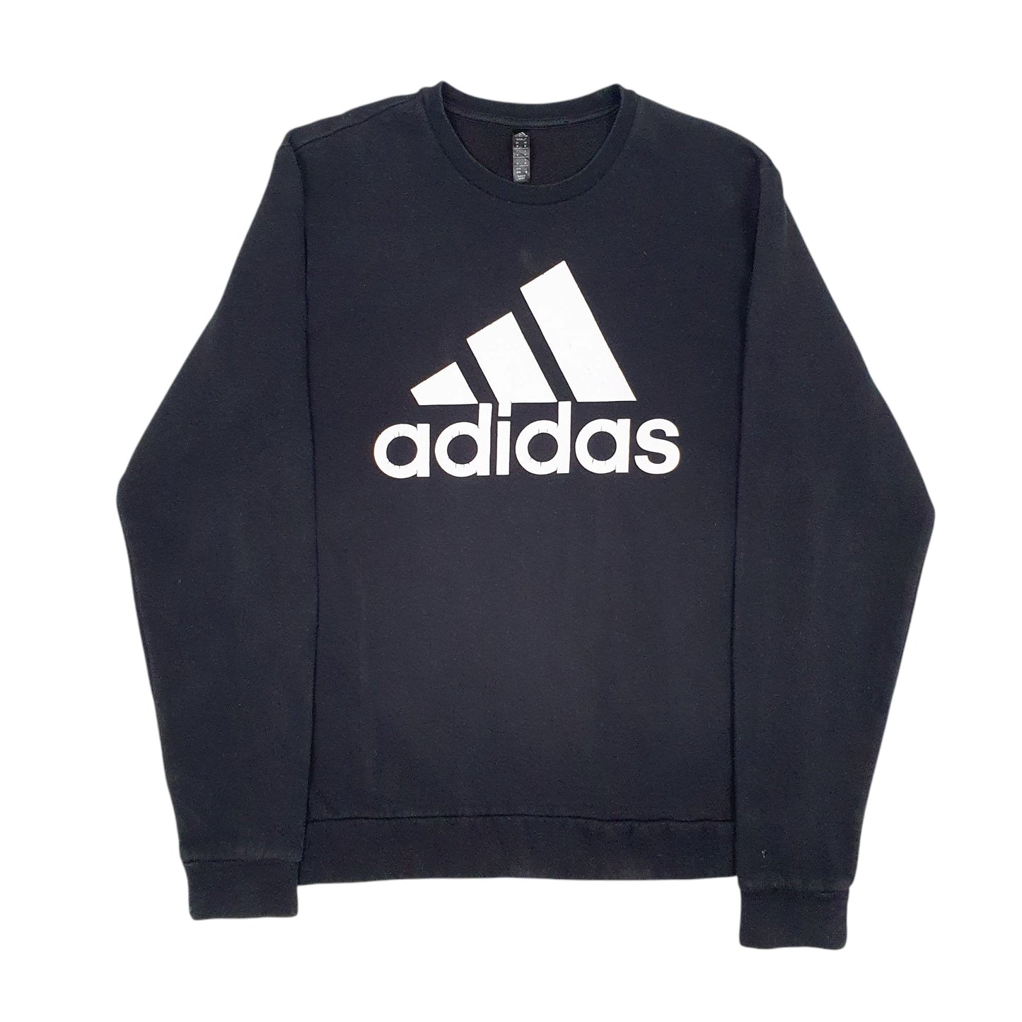 Mens Black Adidas Golf Spellout Crewneck Jumper