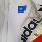 Mens White Adidas Track Top  Coat