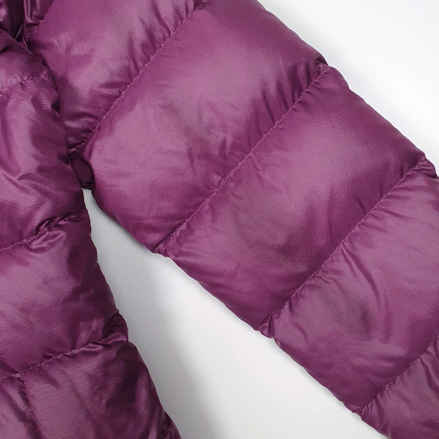 Womens Purple The North Face Nuptse Hooded  Coat