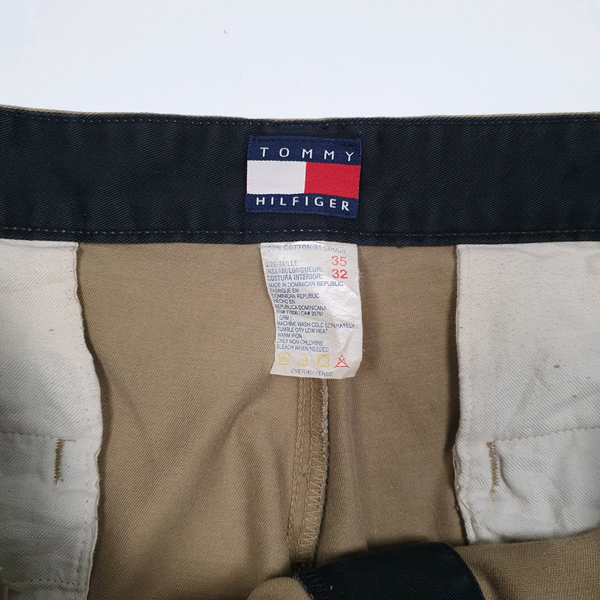 Mens Beige Tommy Hilfiger Vintage 90s  Trousers