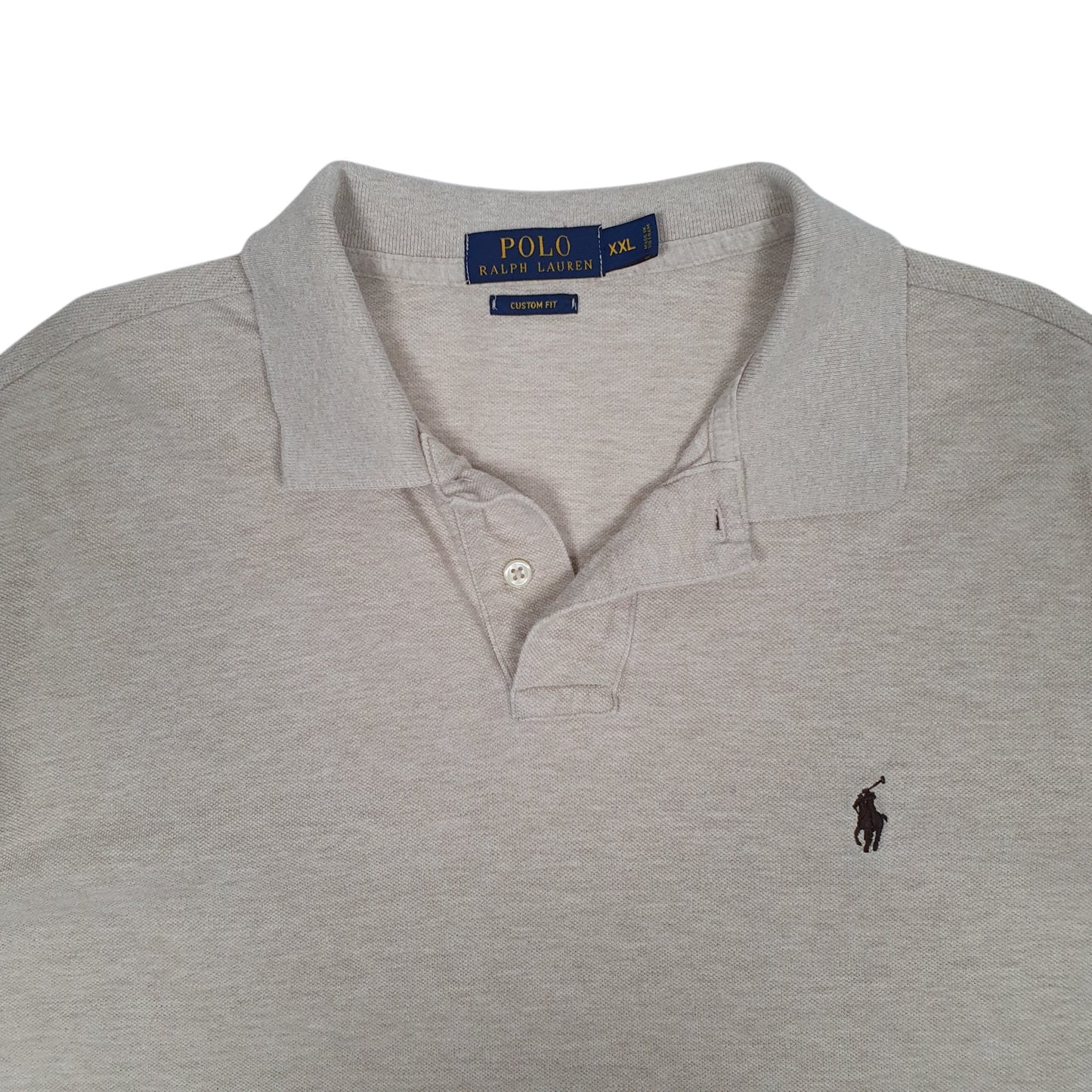Mens Beige Polo Ralph Lauren   Polo Shirt