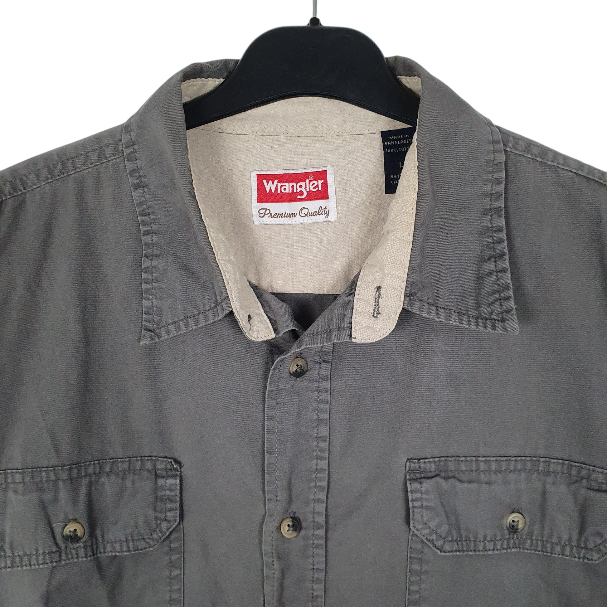 Mens Grey Wrangler   Shirt