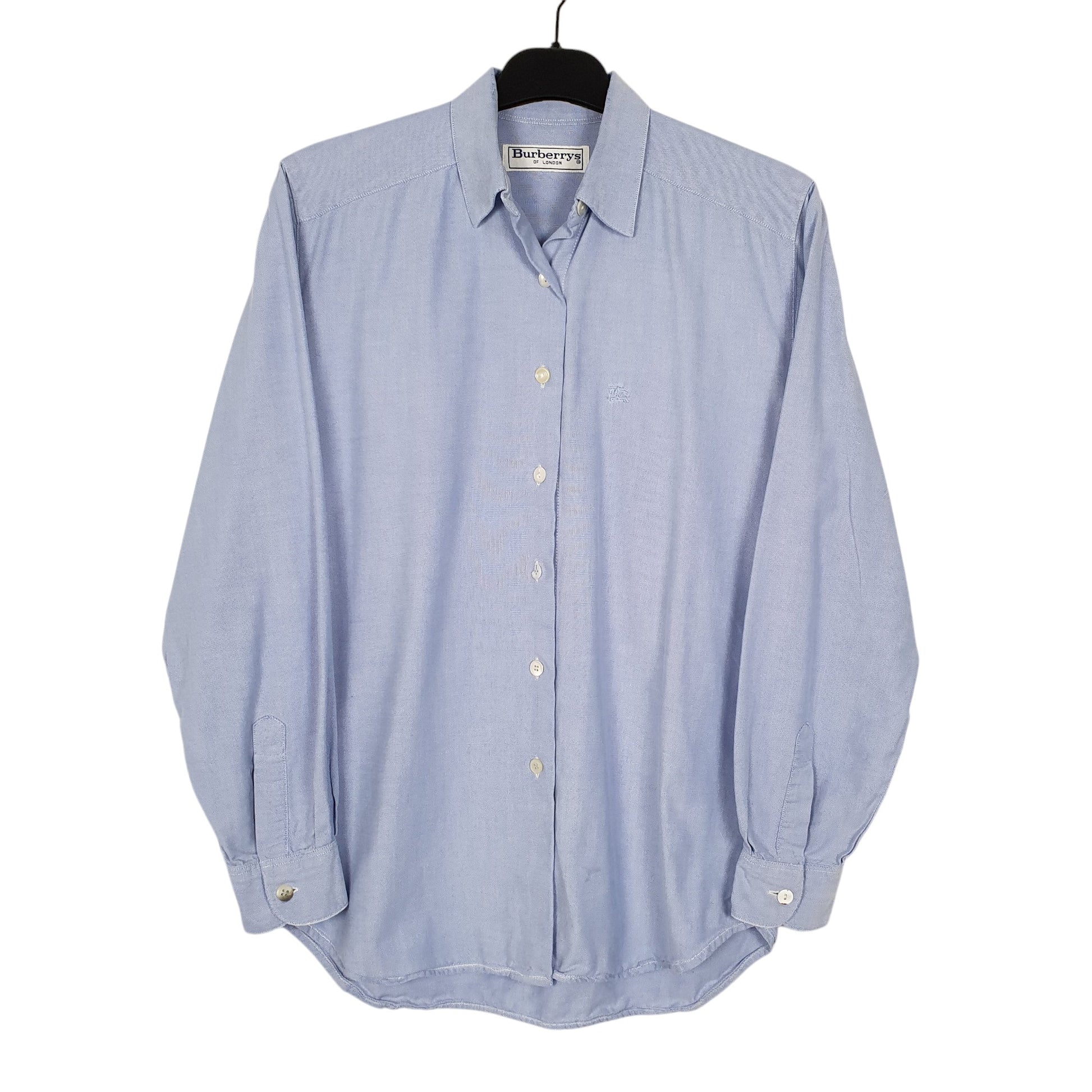 Womens Blue Burberry Of London Vintage 90s Long Sleeve Shirt
