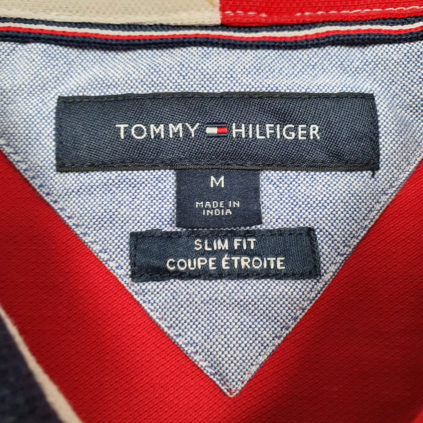 Mens Red Tommy Hilfiger   Polo Shirt