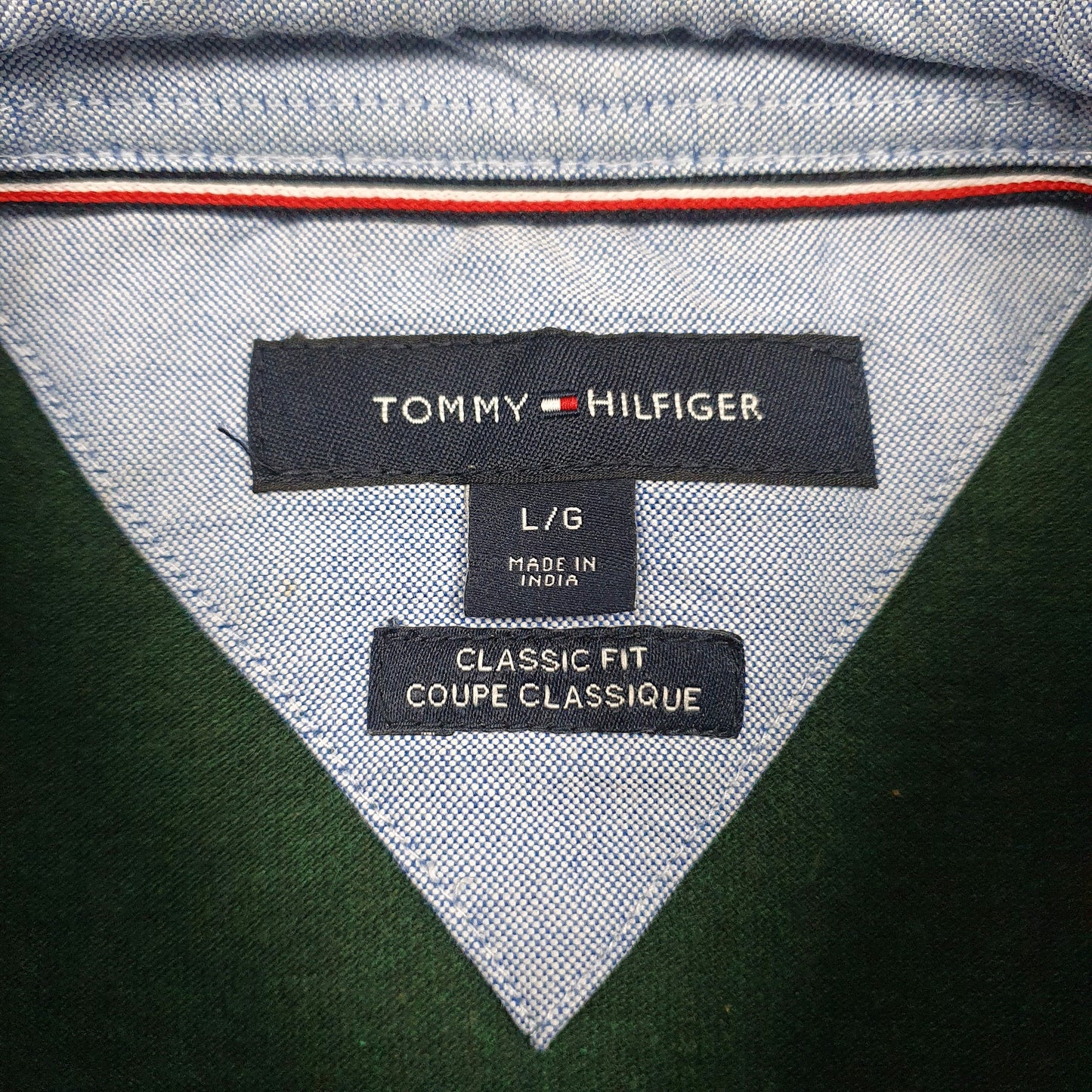 Mens Green Tommy Hilfiger   Polo Shirt