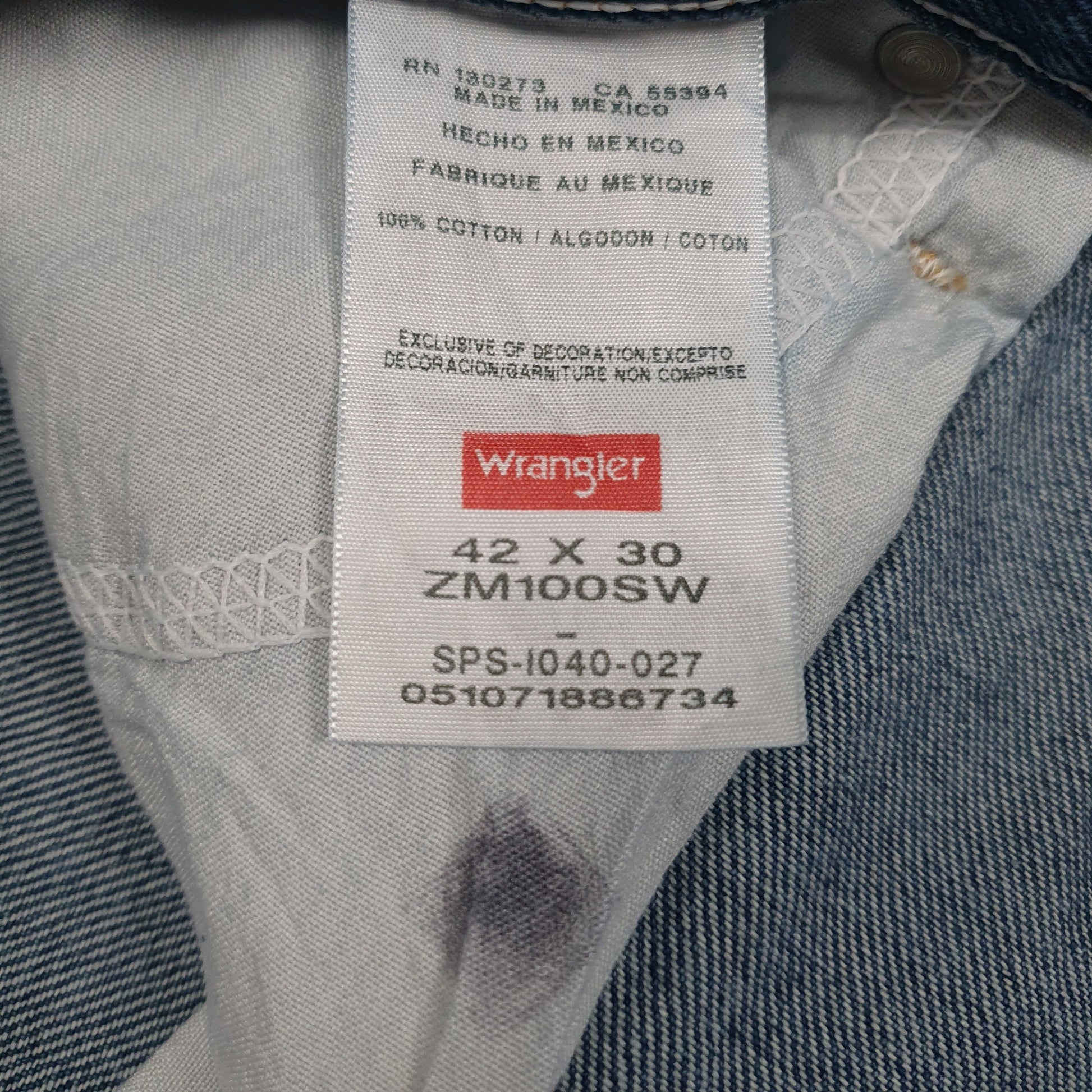 Mens Blue Wrangler   Jeans