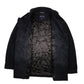 Mens Black Nautica Double Breated Pea  Coat