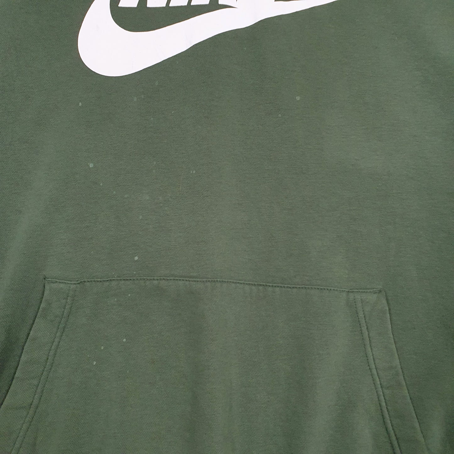 Mens Green Nike Spellout Hoodie Jumper