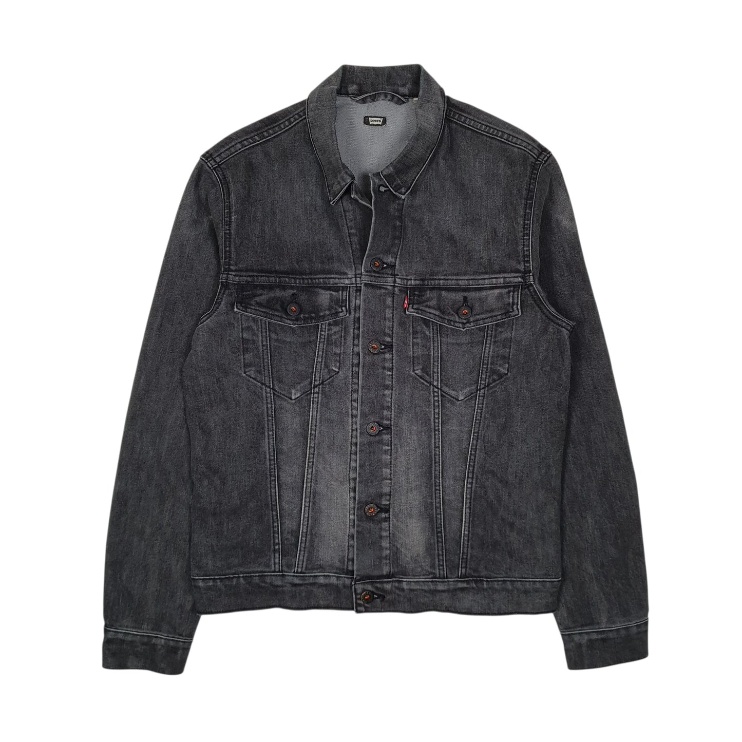 Mens Grey Levis Type 3 Trucker  Coat