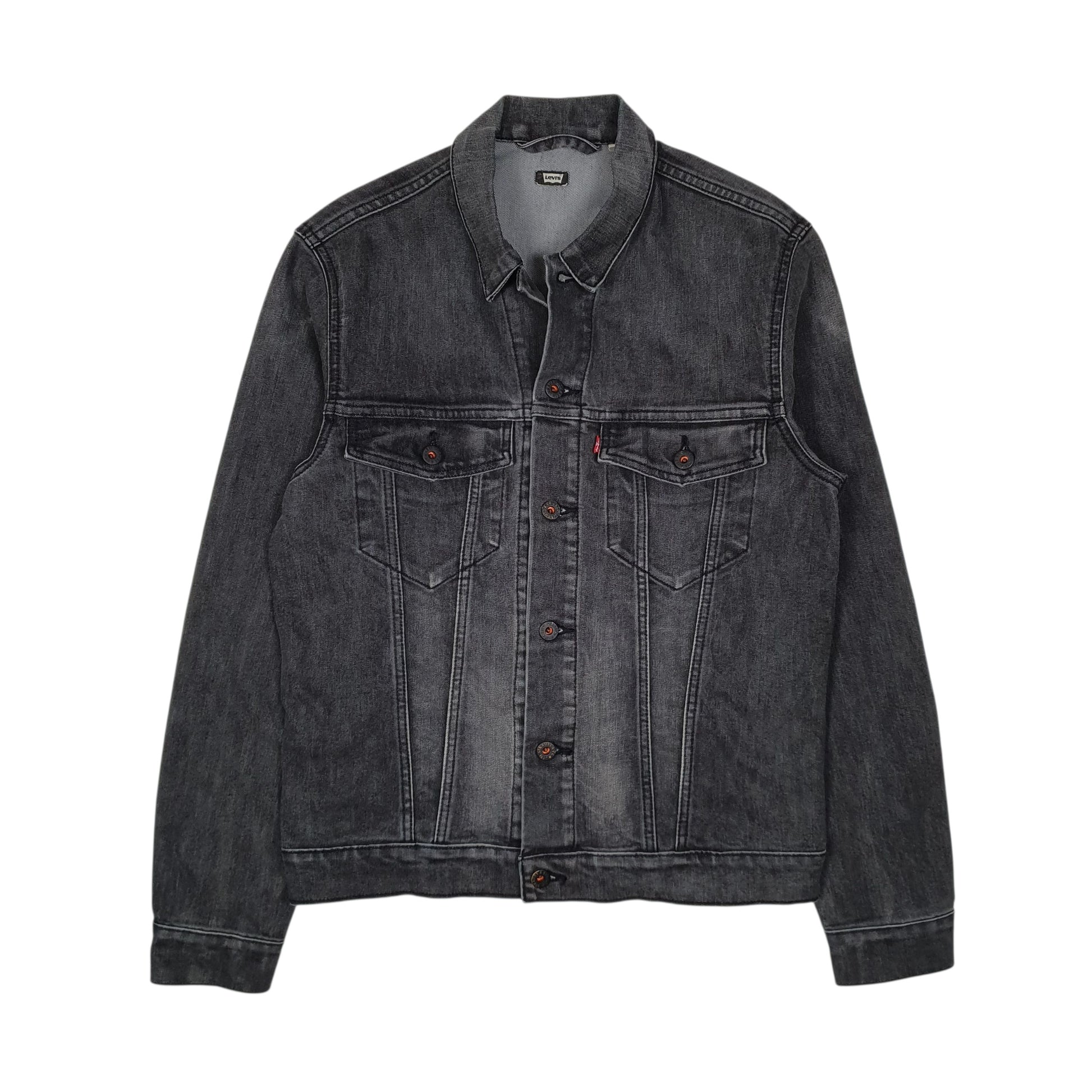 Mens Grey Levis Type 3 Trucker  Coat
