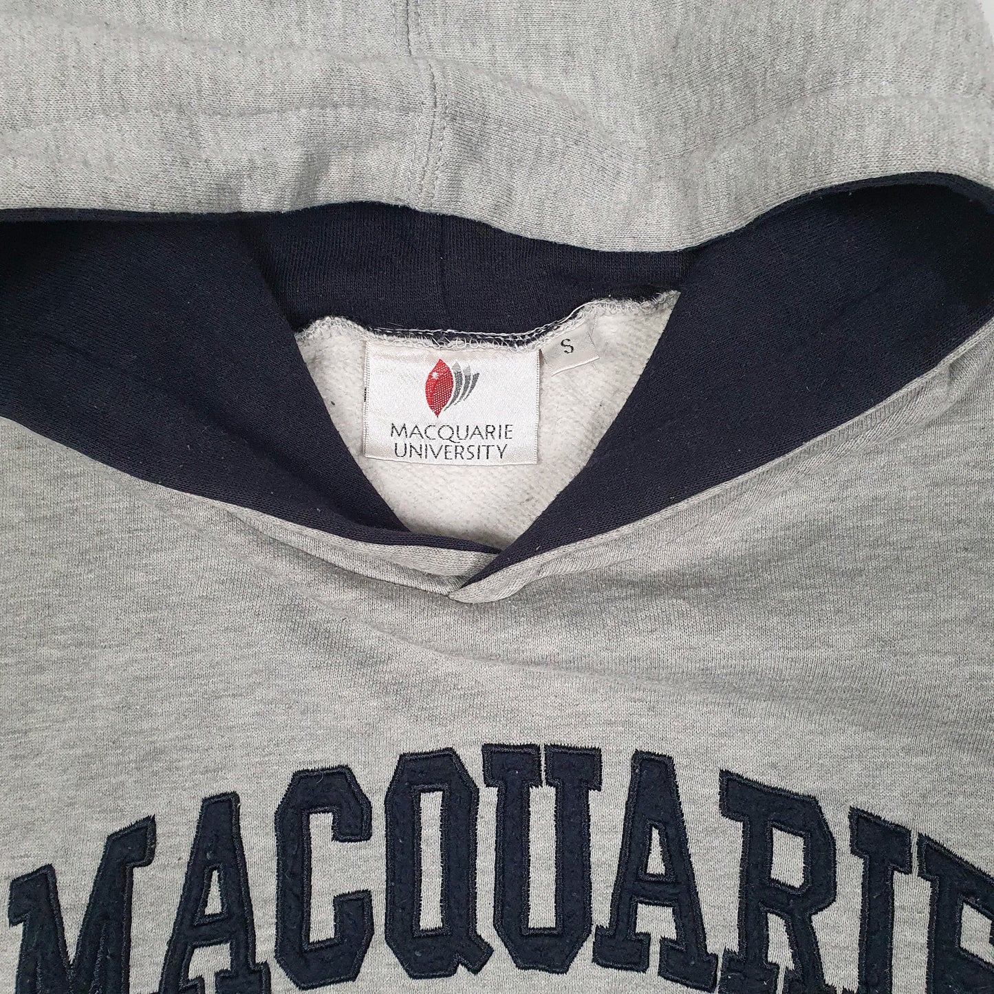Mens Grey Macquarie University  Hoodie Jumper