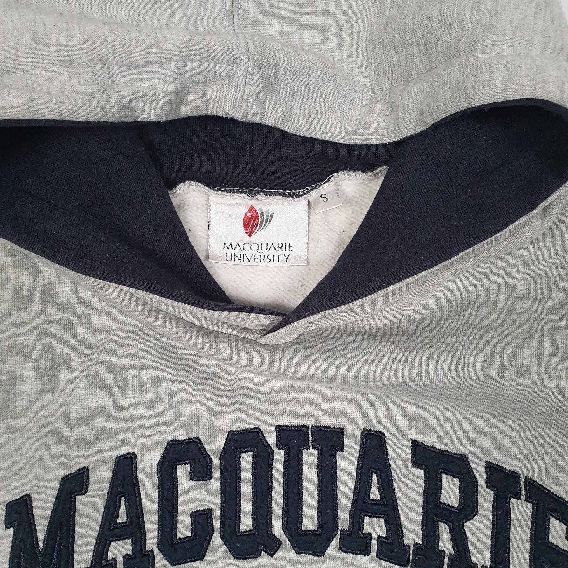 Mens Grey Macquarie University  Hoodie Jumper