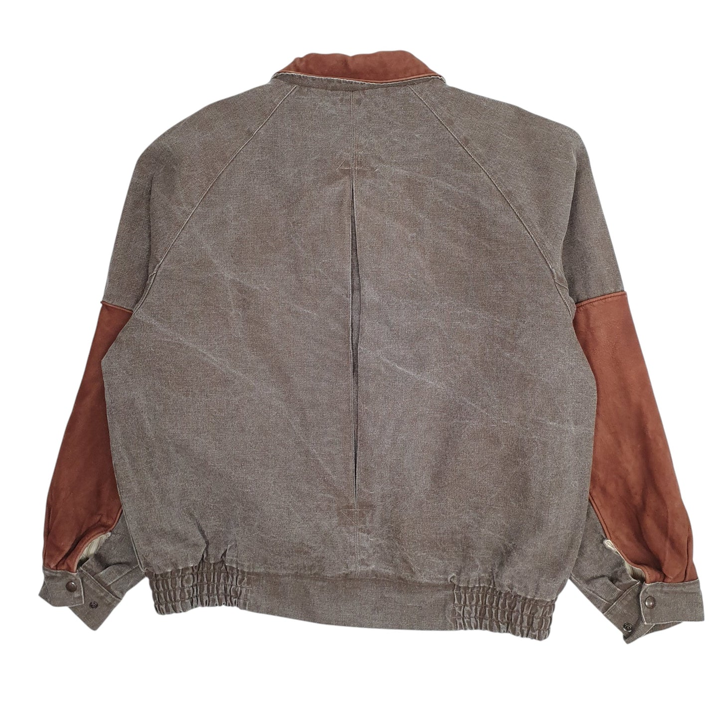 Mens Grey The Australian Outback Collection Made In Canada Bomber Field  Coat