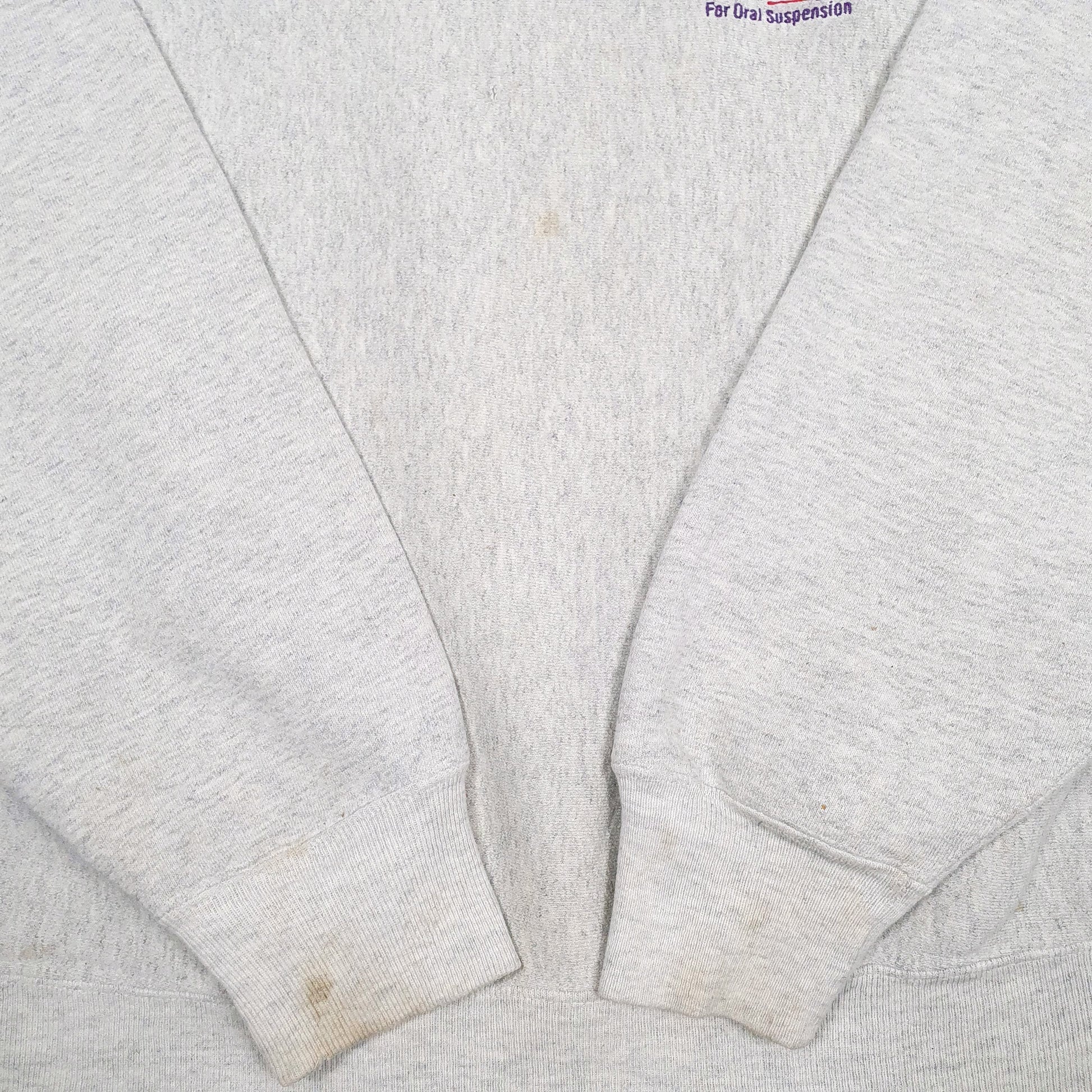 Mens Grey Lee Vintage 90s Made In USA Crewneck Jumper