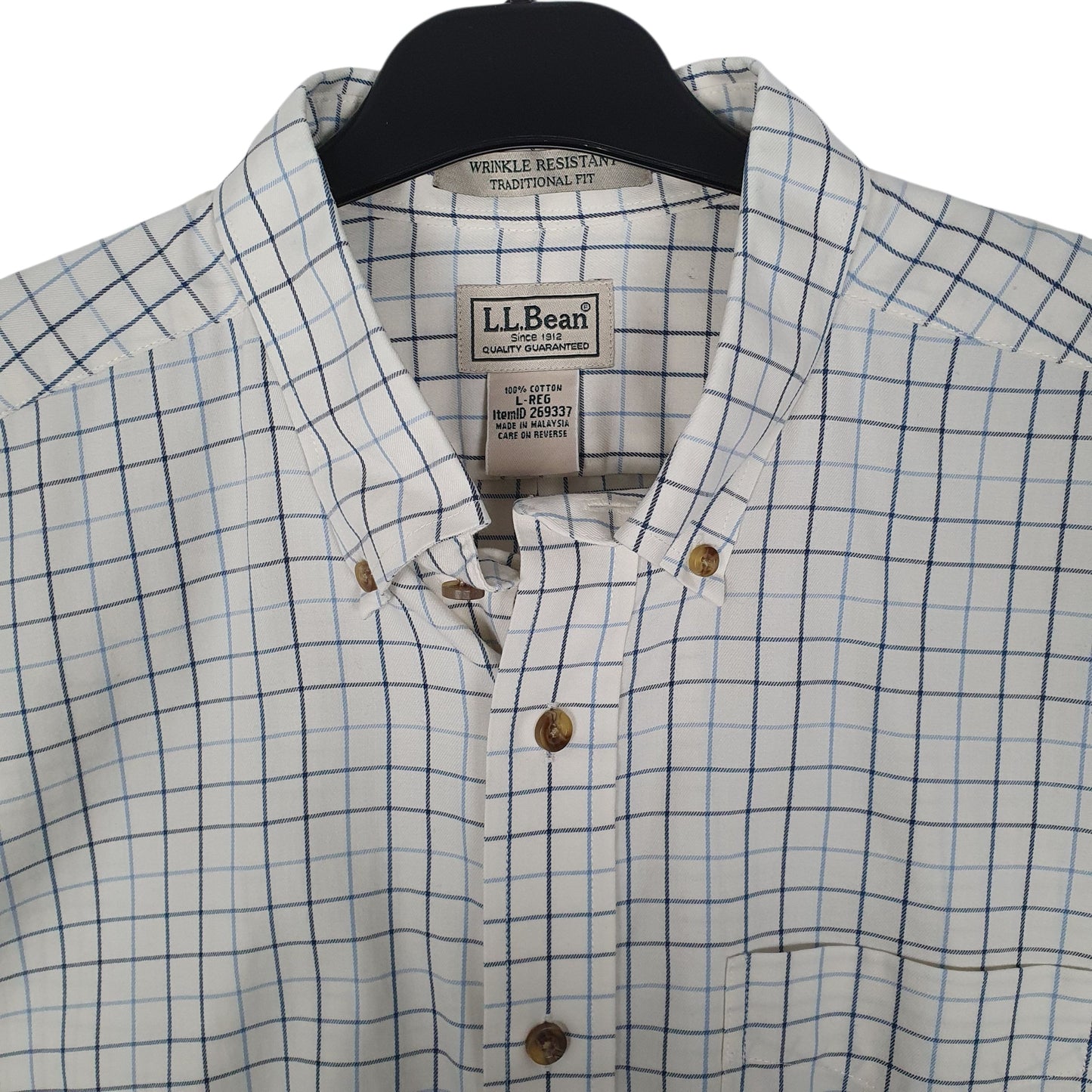 Mens Cream L.L.Bean   Shirt